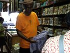 Tony checking out textile quality